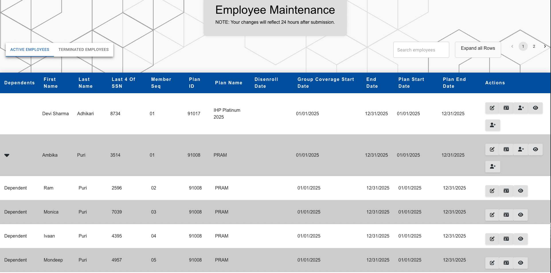 OptiMed Health Insurance Portal screenshot 4